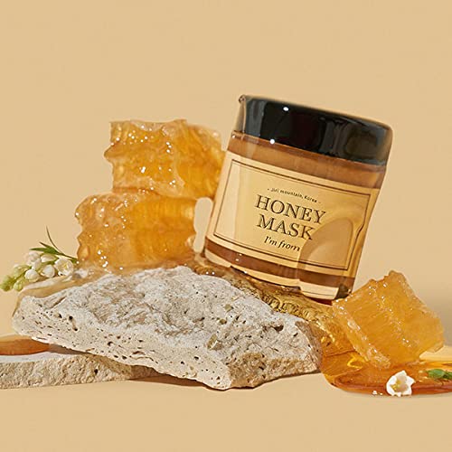 [Eu sou de] Honey Mask 4.23oz | Tipo de lavagem, mel real 38,7%, hidratação profunda, nutrição e pele clara.
