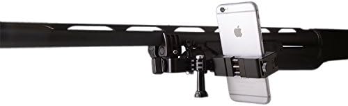 Action Mount® - Cramp Sportsman + Smartphone de travamento para gravação de vídeo em armas, arco, ATV ou poste de pesca. Trabalha com todos os telefones de até 3-5/8 de largura, compatível com casos espessos.