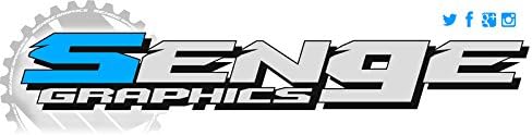 2003 Exc Zany White Senge Graphics Complete Kit com Rider I.D. Compatível com KTM