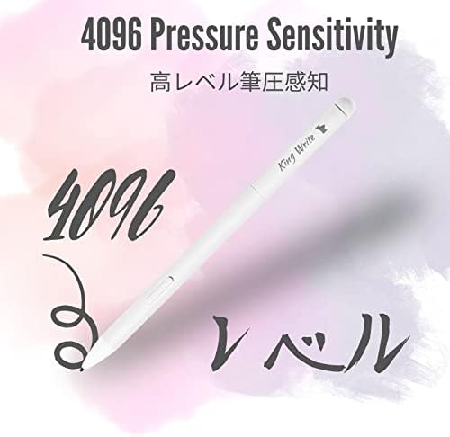 King Write Mr05 Emr Stylus com borracha digital, 4096 Sensibilidade à pressão, rejeição de palma, caneta de comprimido se encaixa notável, caneta digital para dispositivos EMR