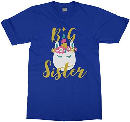 T-shirt de juventude de threadrock Big Girls 'Unicorn Big Sister