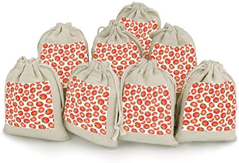 Bolsas de armazenamento de traços de tomate bolsas de presente de doce reutilizável e compacto de bolso multiuso