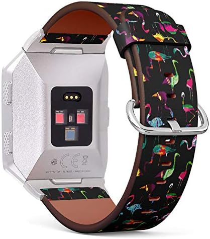 Cinta de pulseira de couro padronizada para fitbit iionic, a substituição de bandas de smartwatch