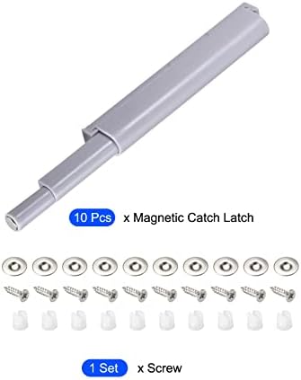 Metallixity Push Magnetic Push Latches 10pcs, travas de toque de plástico tampões de amor