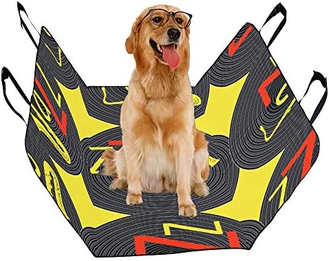 Capa de assento de cão enevotx personalizado jazz design de jazz de dança de dança de impressão de carros