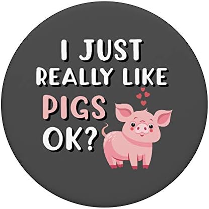Amantes de porcos eu realmente gosto de porcos adoram porcos popsockets swappable popgrip