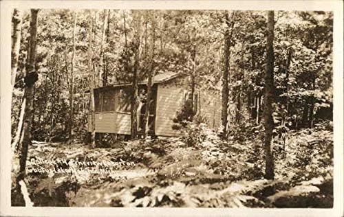 Cottage 4 Pineview Resort em Arbutus Lake Traverse City, Michigan Mi Original Antique Postcard