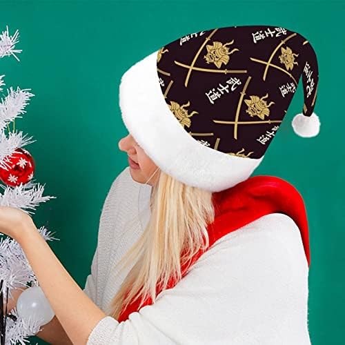 Chapéus de xmas samurai chapéu de chapéu de natal para férias suprimentos de festa de natal