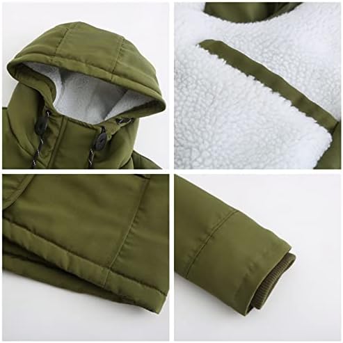 SGASY WOMENS Fashion Bonge Button Fleece Casal com capuz Winter Warm Jacket Plus Size Open Front Front Ano