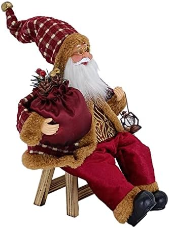 Decorações de Natal Pifude Papai Noel Figura Figura de Natal Ornamento pendurado Ornamento de Natal Doll Papai