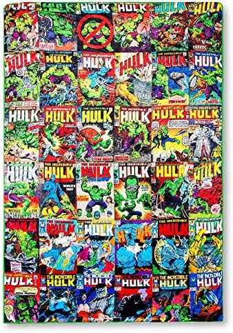 Marvel incrível Hulk Comic Books Sherpa Throw Blanket | 8 pés de comprimento