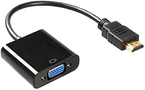 Cotchear 1080p HDMI Male para VGA Adaptador Feminino Video Converter Cable para PC, desktop, laptop,