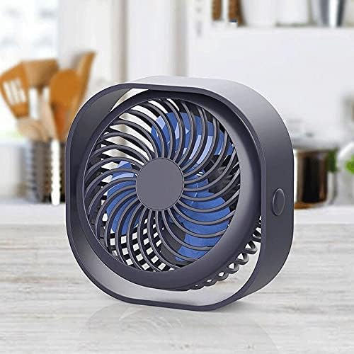 Amabeafs Mini Fan Desk Fan, fã USB Fan Electric Desktop Fan silencioso ventilador portátil com 3 velocidades Vento forte para o escritório, casa