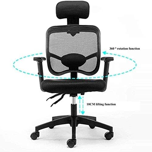 Ygqbgy ergonomics cadeira de malha de malha cadeira de computador com suporte lombar braços modernos