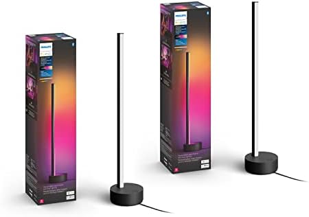 Philips Hue 2-Pack Gradient Signe Table Lamp, Compatível com Alexa, Apple HomeKit e Google Assistant,