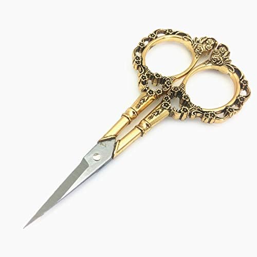 Yeqin Silver Vintage Scissors Scissors Scissors Scissors DIY Ferramentas de cisalhamento para artesanato, bordado, trabalho de agulha, trabalho de arte e uso diário