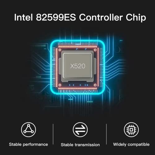 Placa de rede xzsnet 10g com chip Intel 82599es, 10 GB PCI-E NIC Compare com Intel X520-DA2, Dual SFP+ Port PCI