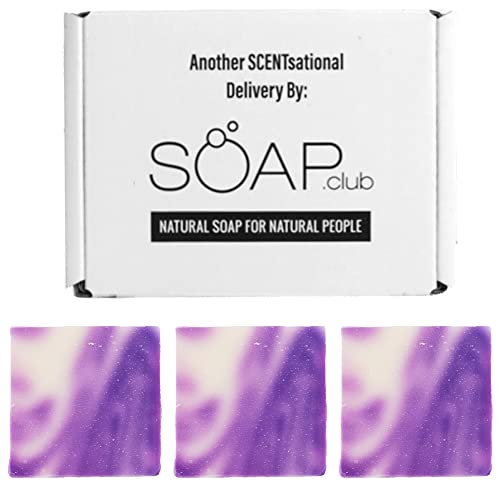 Soap Club Lavender Soap Gift Great for Women - Caixa de Banho Sabanados de Banho - Conjunto de