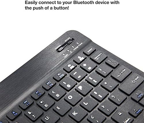Teclado de onda de caixa compatível com Samsung Galaxy View 2 - Teclado Slimkeys Bluetooth, teclado portátil