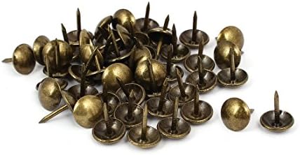 Aexit Sofá de couro, parafusos e prendedores redondos de redonda de renovação de cabeça de unhas de bronze 10mm
