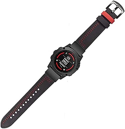 Nibyq para Garmin Fenix ​​5 5x mais 6 6x Pro 3 h Smart Watch Leather Band Straplet para Forerunner 935 945 Pulseira Quick Fit