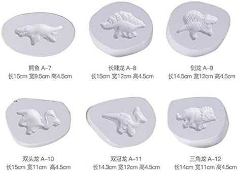 Welliest 1 Set Dinosaur Molds Ceramic Mold Diy Art Art Mold Desenho de desenho animado e molde de corcunda -