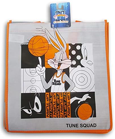 LLP Space Jam Tune Squad Bugs Bunny Reutilable Bag 12,5 x 13,5 polegadas, multi