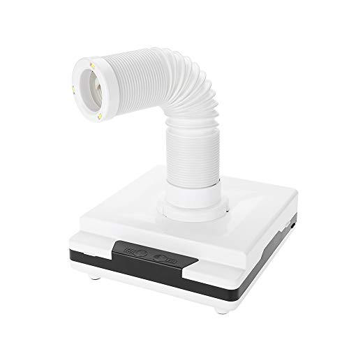 Coletor de poeira da unha 60W Manicure de sucção de ventilador forte para pregos de acrílico polonês a pó de pó de limpeza secador de sopro com 3 extrator de pedicure do sensor de toque LED
