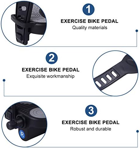 Pedais de bicicleta de bicicleta interna Besportble com tiras para bicicleta e bicicleta estacionária