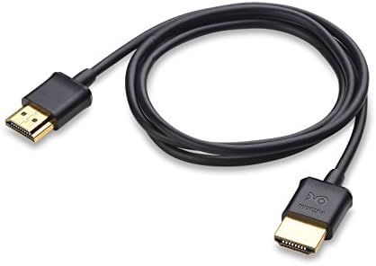 Cabo Matters 2-Pack Ultra Thin HDMI Cabo 3 pés 4K com classificação com Ethernet