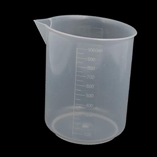 X-Dree 1000ml Laboratório Transparente Recipiente de copo de copo de líquido de líquido transparente (Vaso de precipitados de Plál.