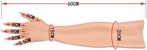 Luva de silicone de crossdressing hdfu braço de comprimento completo para transgêneros Dragqueen Cosplay Prótese,