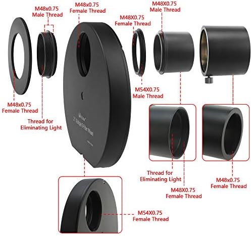 Alstar 2 Múltipla roda de filtro de 5 posições para telescópio - permitindo que você imagine sem reflexões