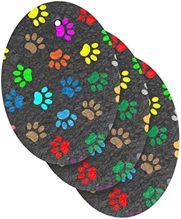Alaza colorida pata de cachorro imprime animal esponja natural de cozinha esponjas para louça para lavar o banheiro e a limpeza doméstica, sem arranha