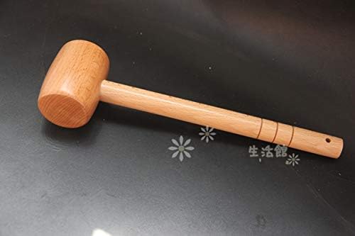 Zhongjiuyuan 1pcs Wood Hammer couro de escultura Ferramenta de impressão de martelo Diy Crafthide Punch Sew Tool Tool