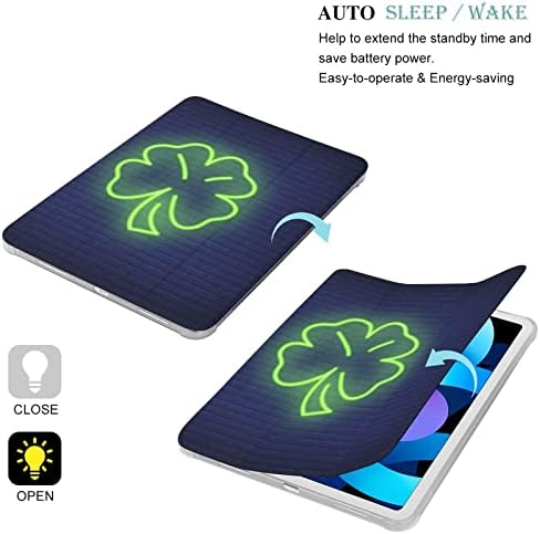 Caixa de neon de quatro folhas de trevo para iPad Tablet Protective Cover iPad Pro 2021 （11in)