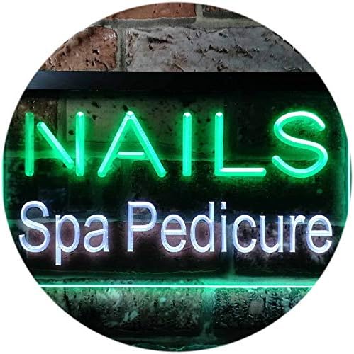 AdvPro Nails Spa Pedicure Beauty Salon Dual Color LED SILH