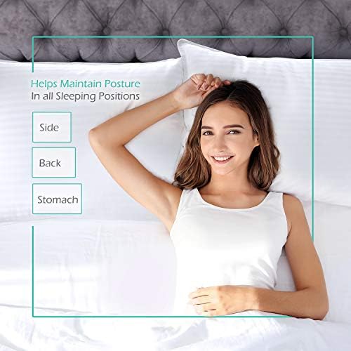 Travesseiros de cama Nestl para dormir - Alternativos Alternativos Sleep Pillows Size King Size de 2-100 Algodão
