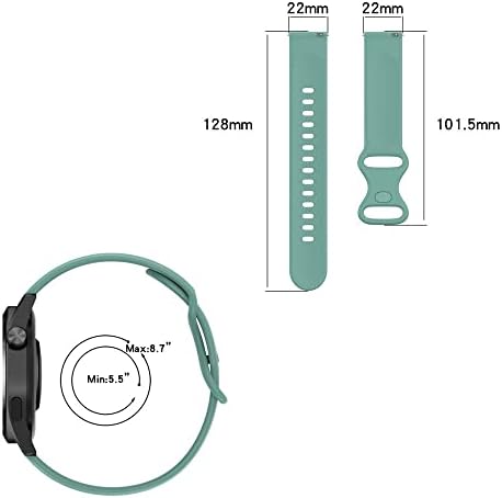 Weinisite 22mm Watch Band para Huawei Relógio 3 Pro/Gt2 Pro/Gt 2e/GT2 46mm/GT3 46mm/Garmin Vivoactive 4/Venu 2, Mulheres Men Men Men