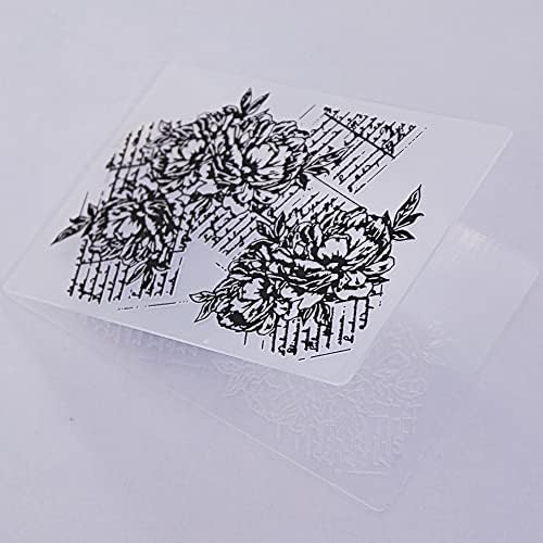 Kwan Crafs Flowers Plástico Pastas de relevo para fazer cartões de cartão e outros artesanato em papel 3040221