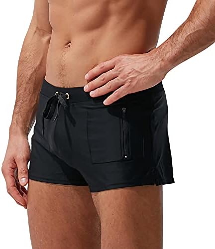 Ymosrh mass nadar masculino masculino de moda confortável shorts planos shating de bolso dianteiro