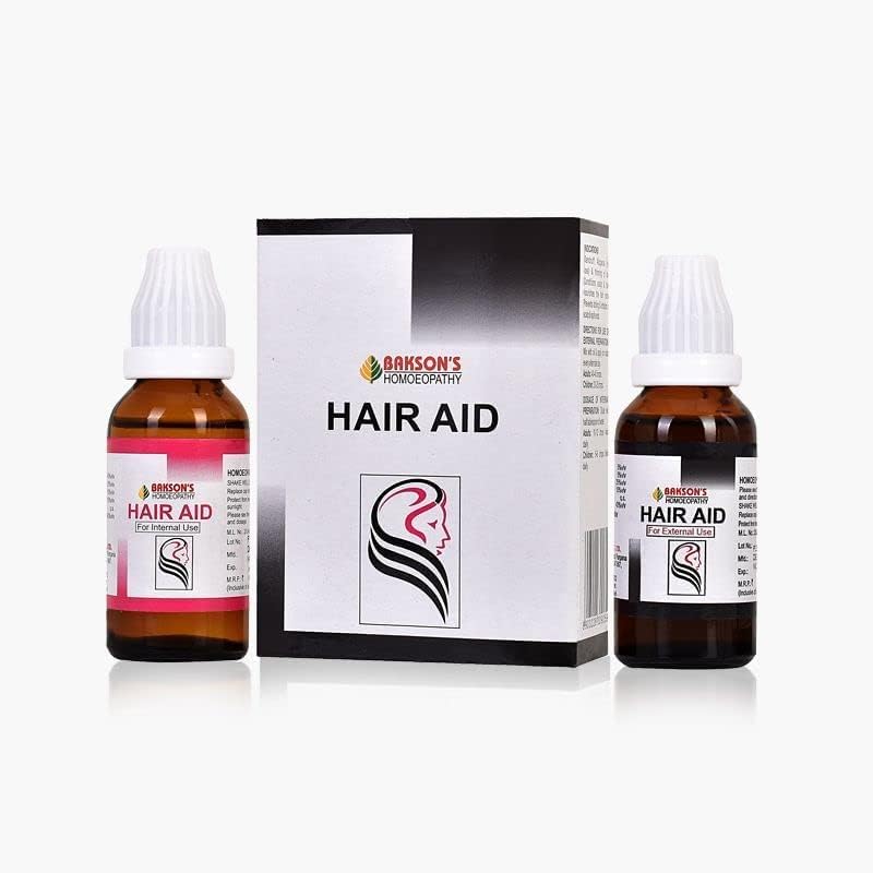 Bakson Homeopathic Hair Aid Gotas para cuidados com os cabelos completos - por ShopMore01