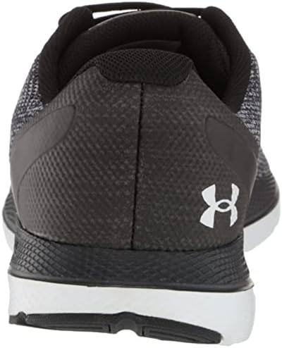 Under Armour Men's Charged Impulse 2 Knit Road Shoe, Black /Metallic Silver, 9,5