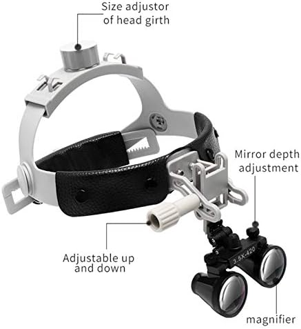 3,5x Cabeça usando lupas binoculares Glassing com 320-420mm Melhor da Clínica de Distância de Trabalho de 320mm DY-108