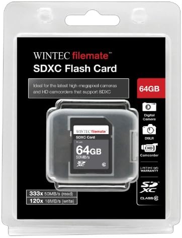 64 GB Classe 10 SDXC High Speed ​​Memory Card 50Mb/S. Para as câmeras E-PM1 do Olympus E-PL3. Perfeito