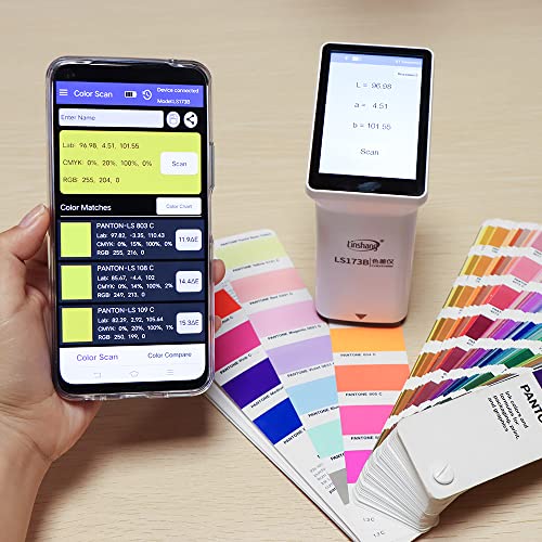 Raesung LS173B Tela de toque inteligente Testador de cores coloriMeter Medidor de cores para revestimento Comparação de medição de cor de plástico cerâmica Cerâmica