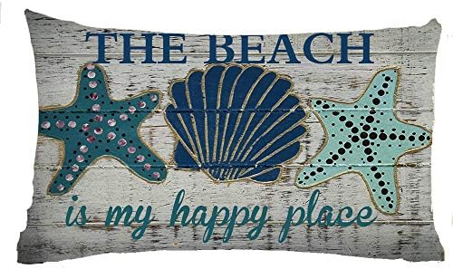 Presentes de travesseiro de Jimrou Throw 12x20inches Festival Presentes O feriado de verão A praia é o meu lugar