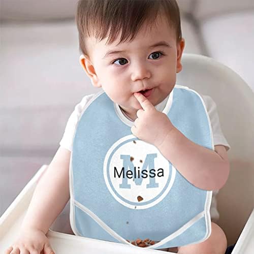 Emelivor, babadores de bebê personalizados para baby menino menina de menina de alimentação para