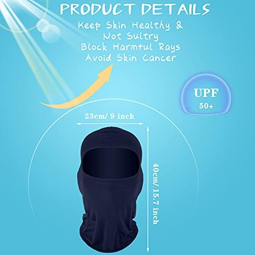 12 peças Proteção solar Balaclava Tampa face completa Proteção UV Cober