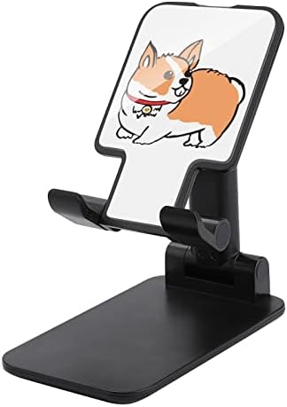 Corgi Puppy Phone dobrável Stand Stand Durável Stand Ajuste Ajuste do ângulo Phone para mesa